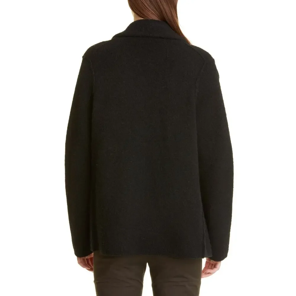 Vince Oversize Sweater Knit Blazer Womens Medium Merino Wool Alpaca Blend Cozy